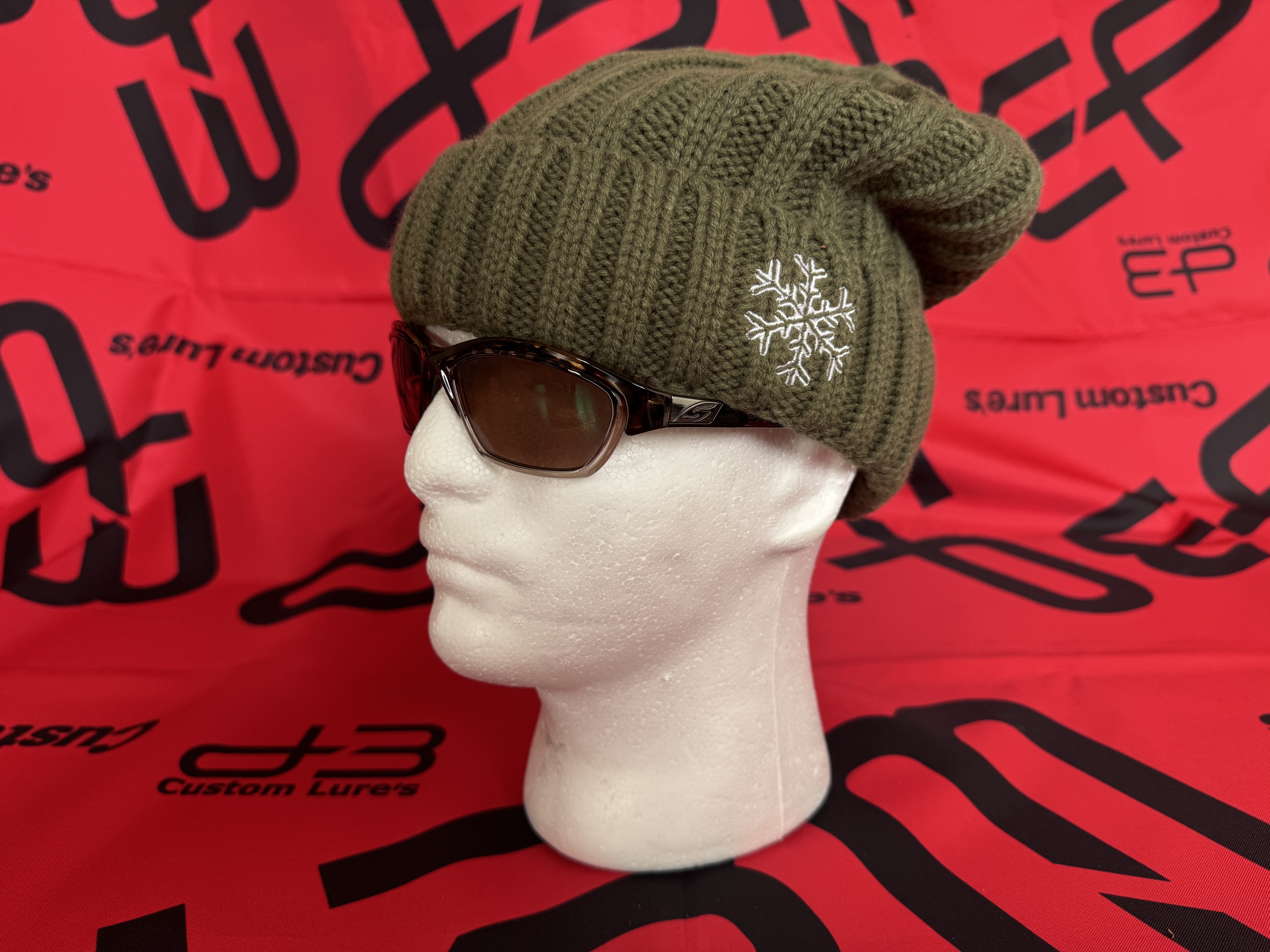 BLAKISTON Wワッチニット・裏ボア付き（オリーブ）